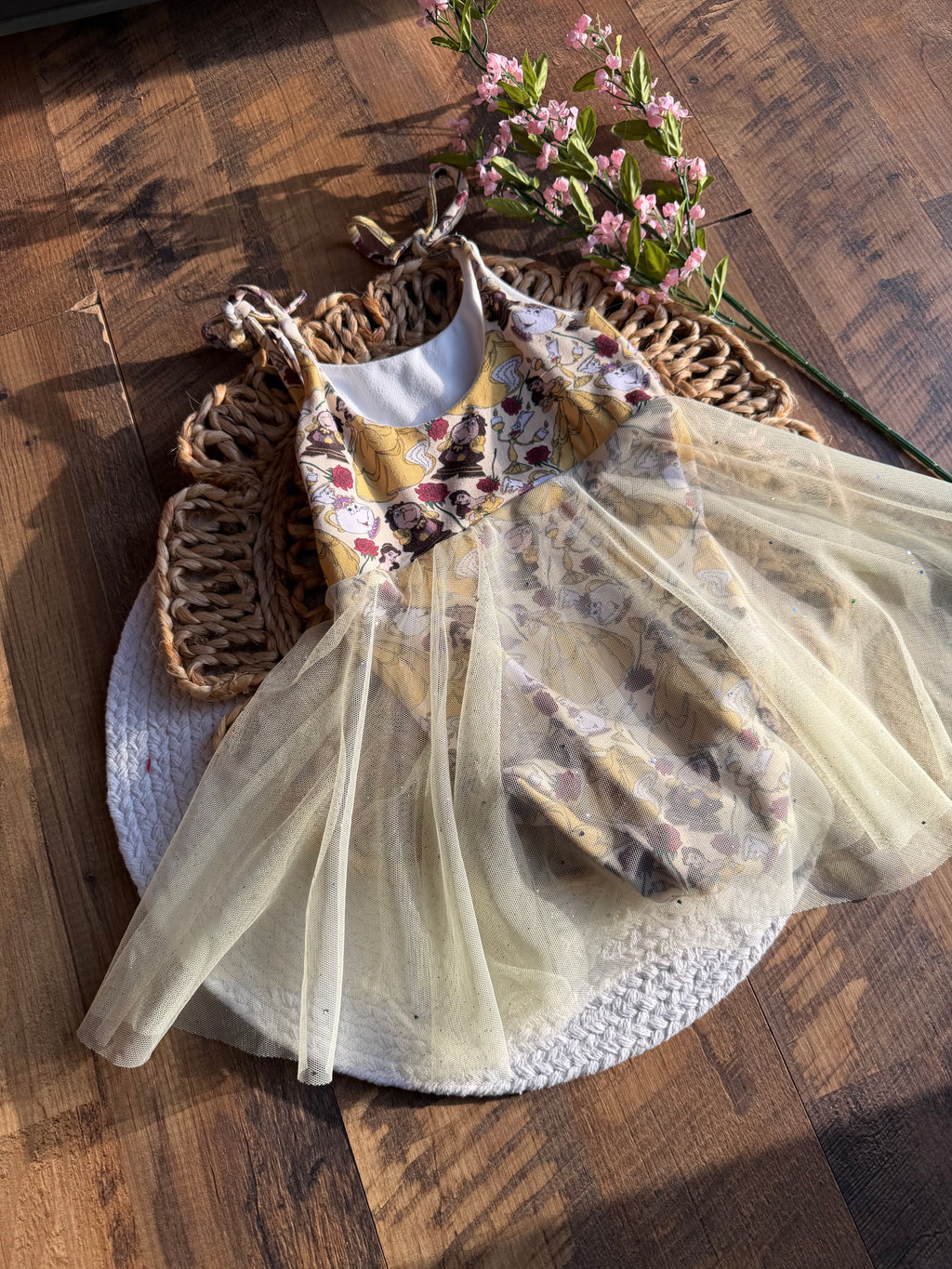 Twirl Dress with Mesh Skirt