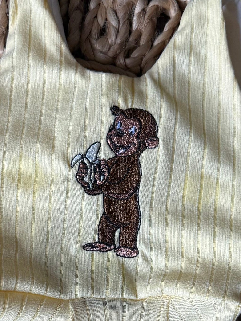Embroidered Curious Monkey